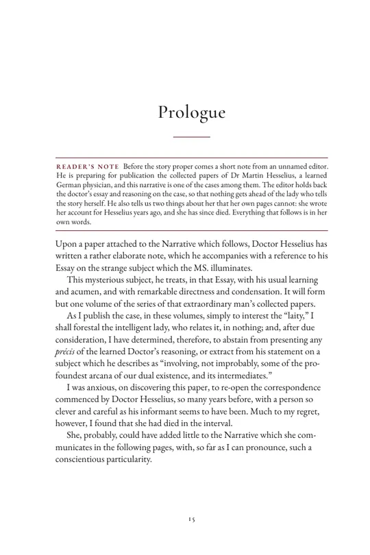 The Prologue of Carmilla, with its reader’s note