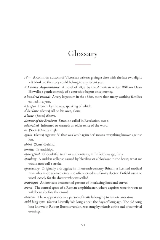 The glossary