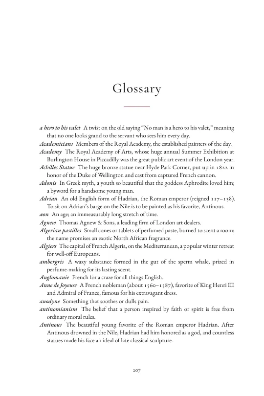 The glossary
