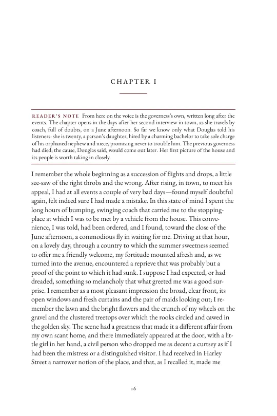 Chapter I, with its reader’s note